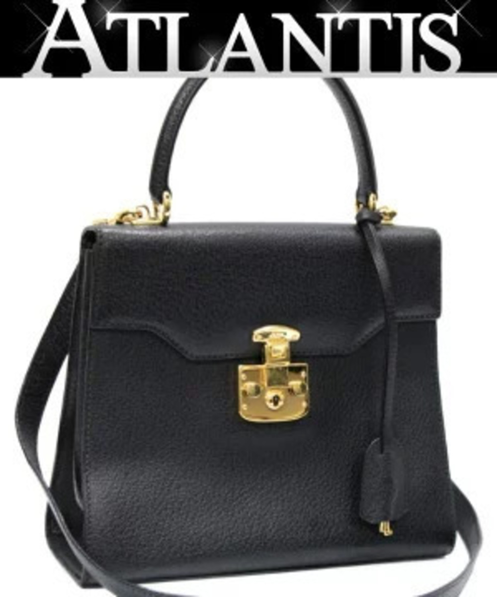 Gucci Lady Lock Bag Leather Black
